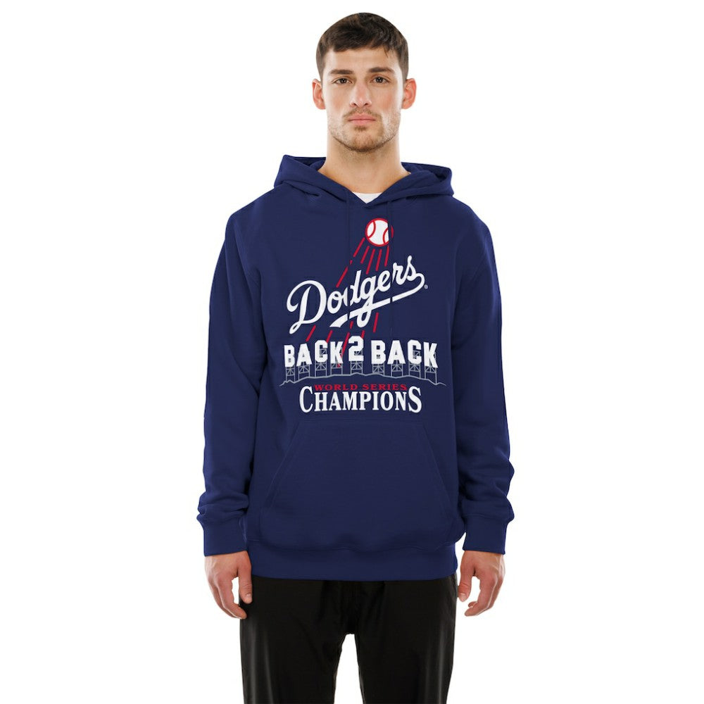 Los Angeles Dodgers Back-to-Back World Series Champions Hollywood Sign Hoodie Navy