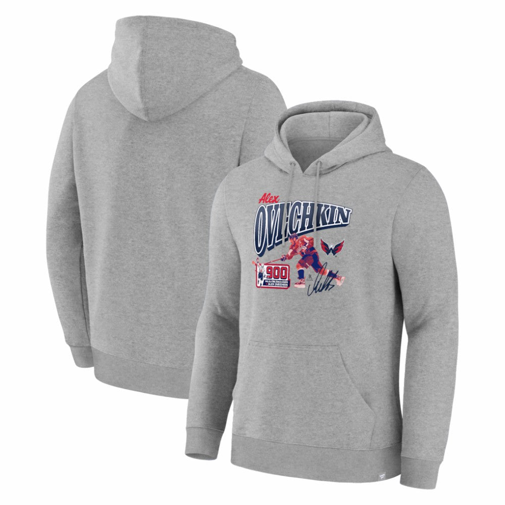 Alexander Ovechkin Washington Capitals 900th Career Goal Legacy Hoodie - Gray Hoodies