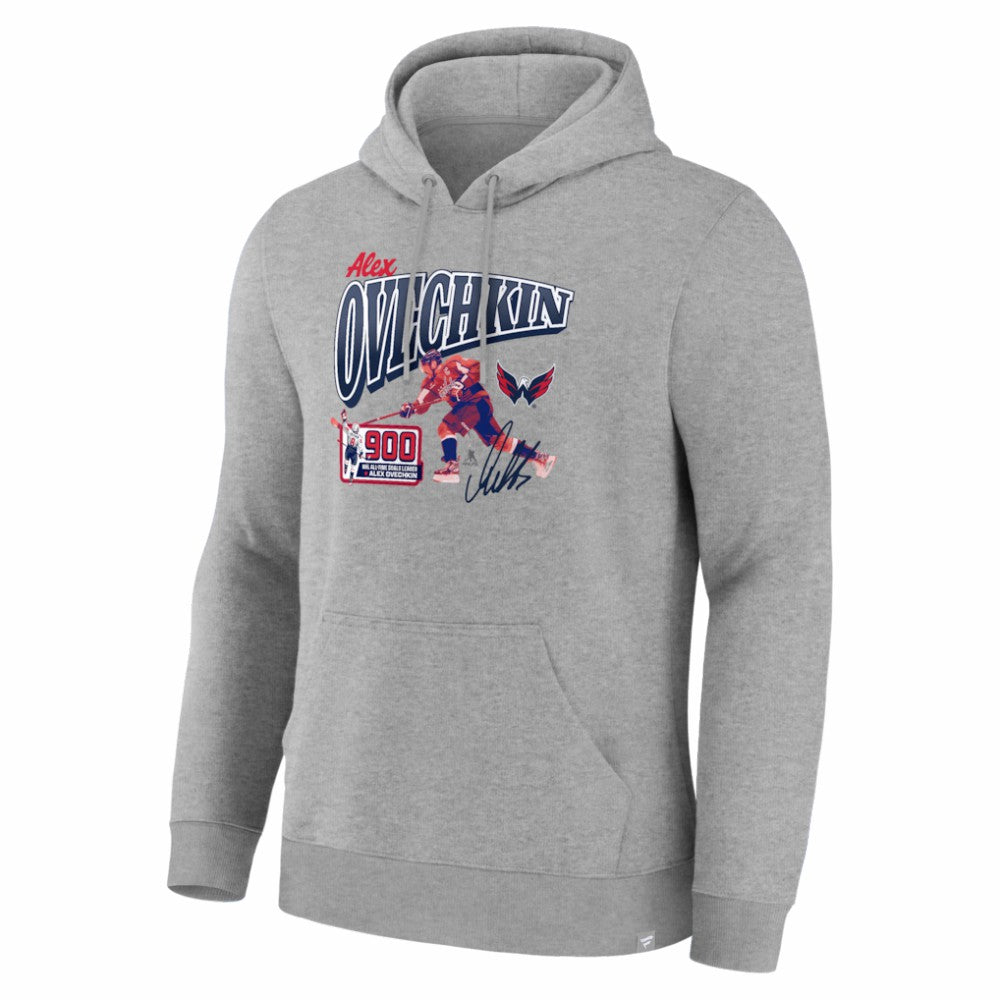 Alexander Ovechkin Washington Capitals 900th Career Goal Legacy Hoodie - Gray Hoodies