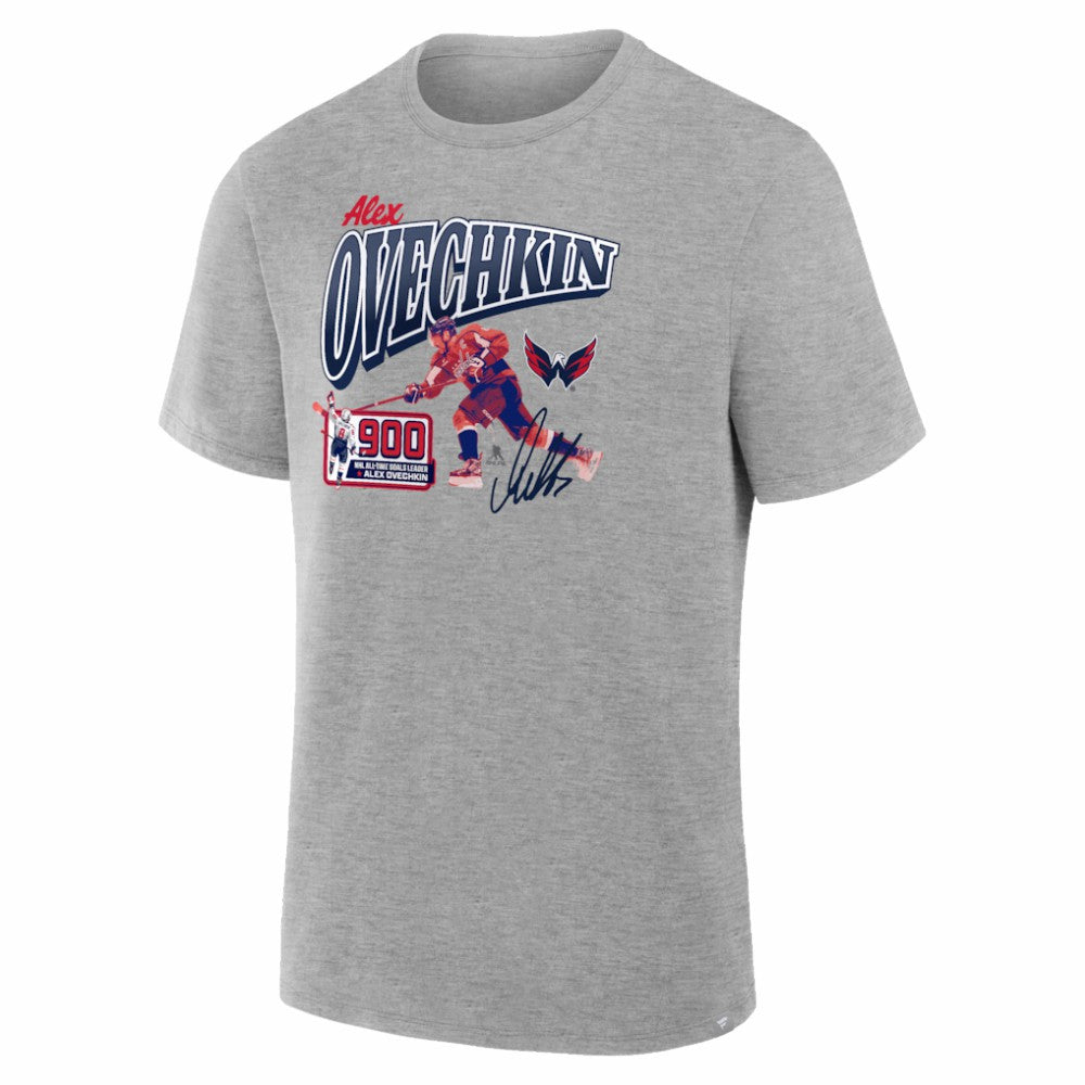 Alexander Ovechkin Washington Capitals 900th Career Goal Legacy T-Shirt - Gray T-shirts