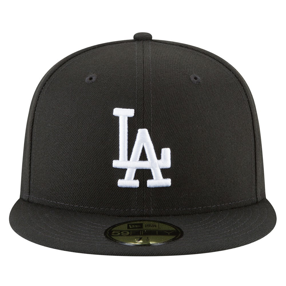 Los Angeles Dodgers 2024/25 Back-to-Back Champions Diamond Side Patch 59FIFTY Fitted Hat Black