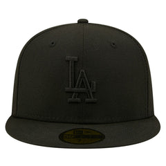 Los Angeles Dodgers 2024/25 Back to Back Champions Circle Side Patch Fitted 59FIFTY Hat Black