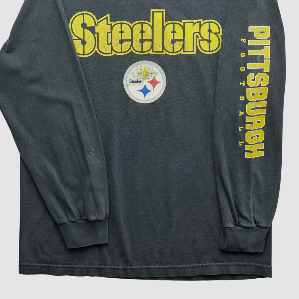 Pittsburgh Steelers NFL 2000s Long Sleeve T-shirt - Black Vintage cheap