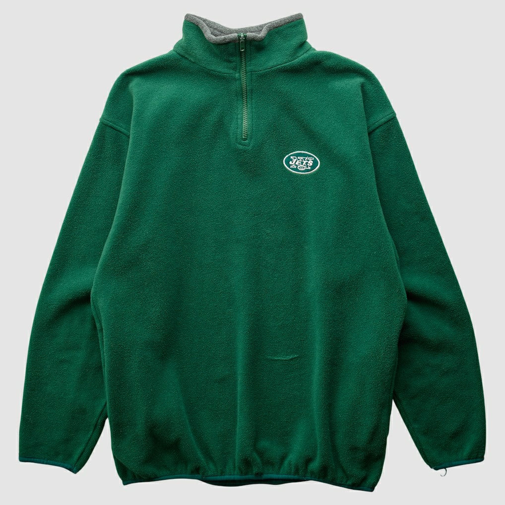 New York Jets Majestic 2000s 1/4 Zip Sweatshirt - Green Vintage outlet