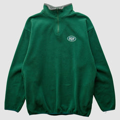 New York Jets Majestic 2000s 1/4 Zip Sweatshirt - Green Vintage outlet