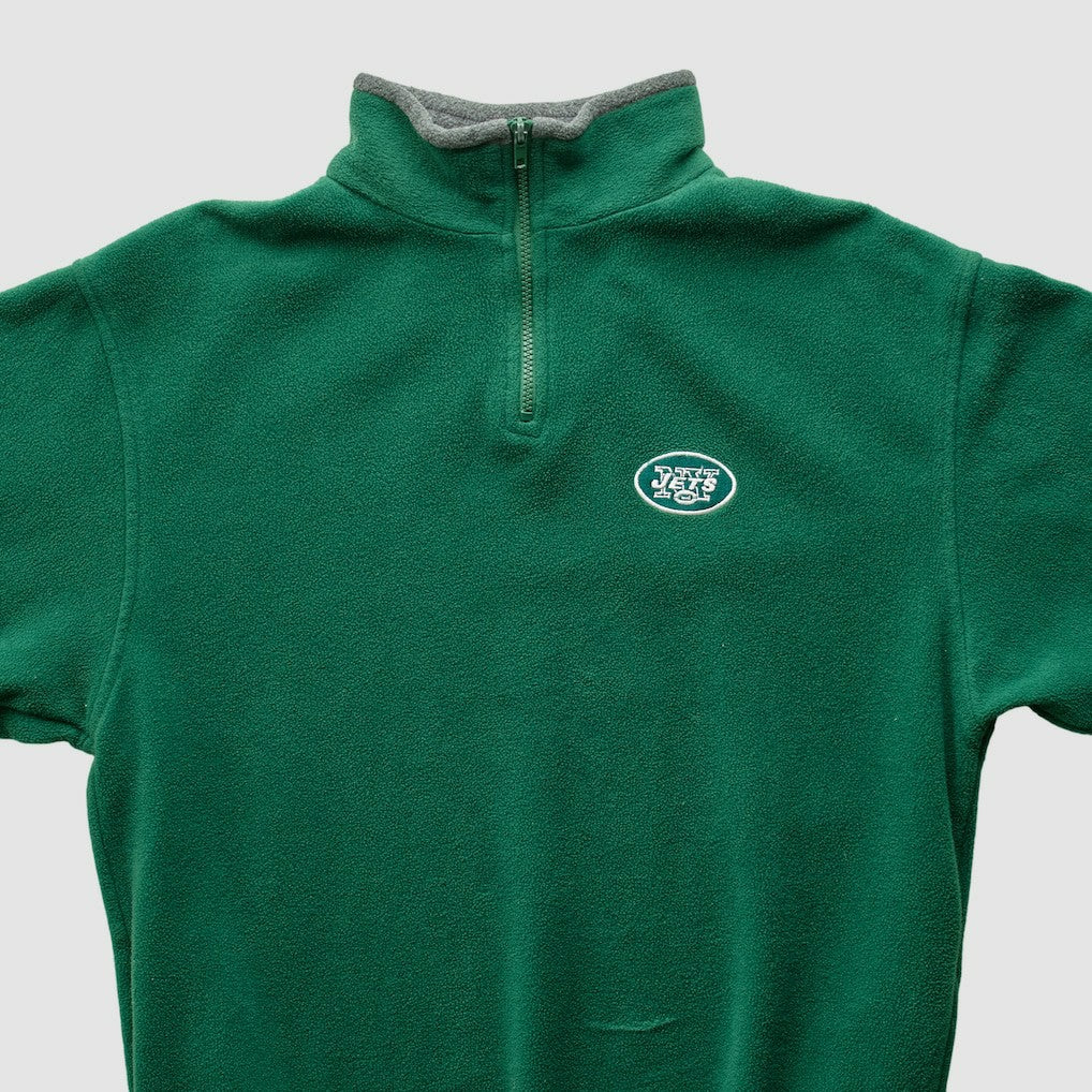 New York Jets Majestic 2000s 1/4 Zip Sweatshirt - Green Vintage outlet