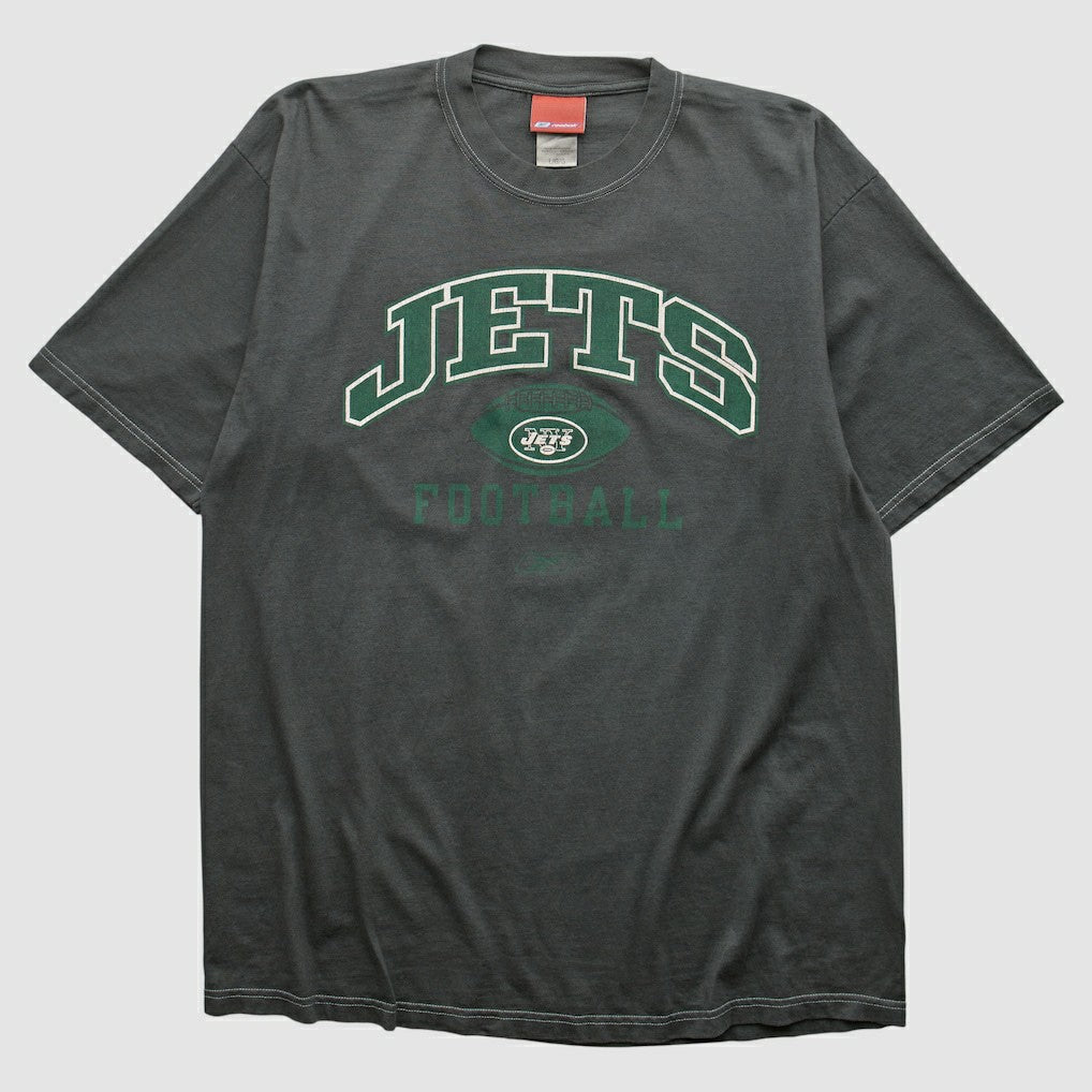 New York Jets Reebok 2000s T-shirt - Charcoal Vintage online