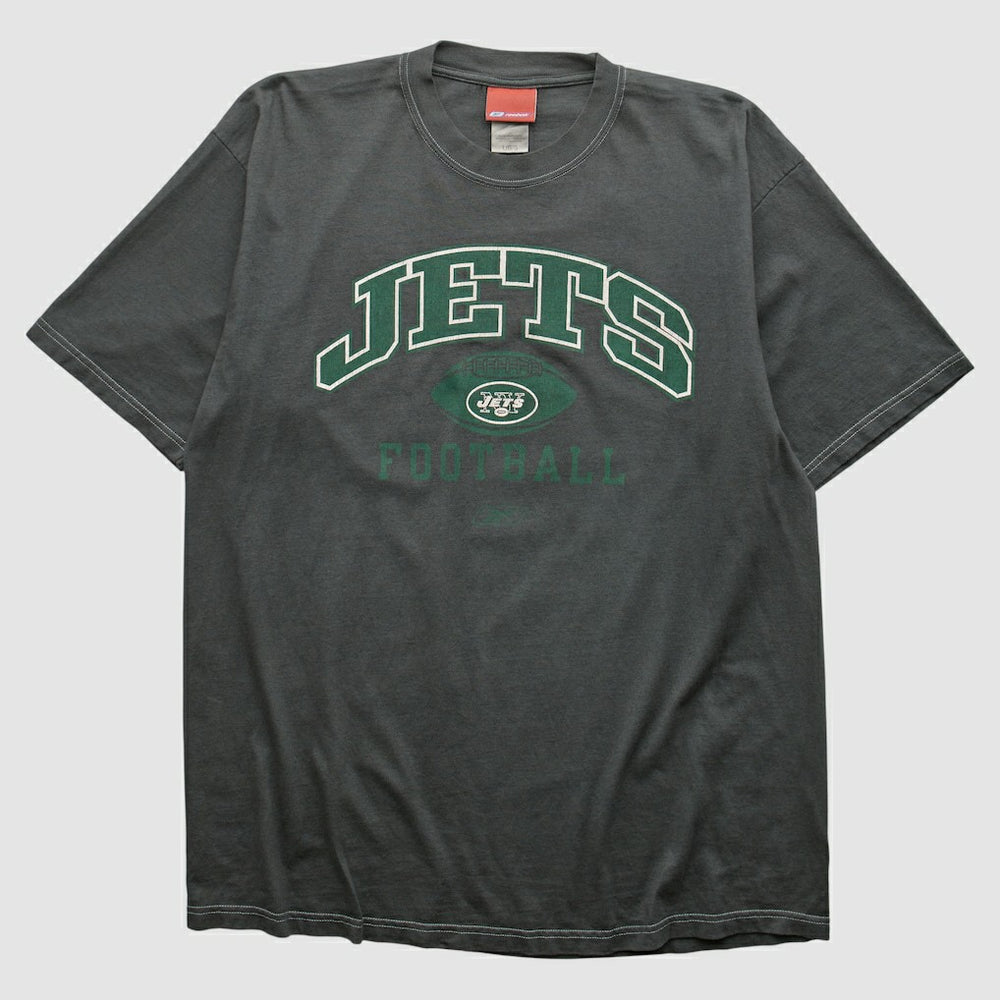 New York Jets Reebok 2000s T-shirt - Charcoal Vintage online