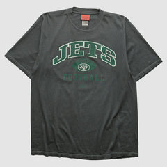New York Jets Reebok 2000s T-shirt - Charcoal Vintage online