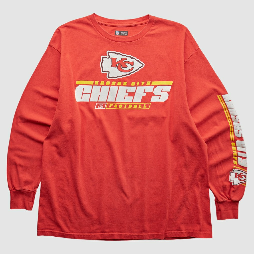 Kansas City Chiefs NFL 2010s Long Sleeve T-shirt - Red Vintage on sale