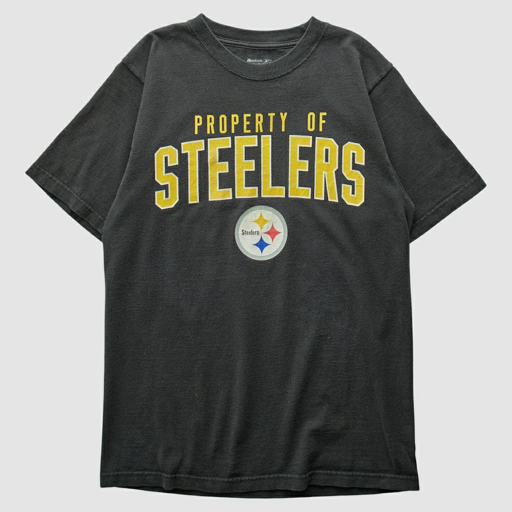 Pittsburgh Steelers Reebok 2010s T-shirt - Black Vintage sale