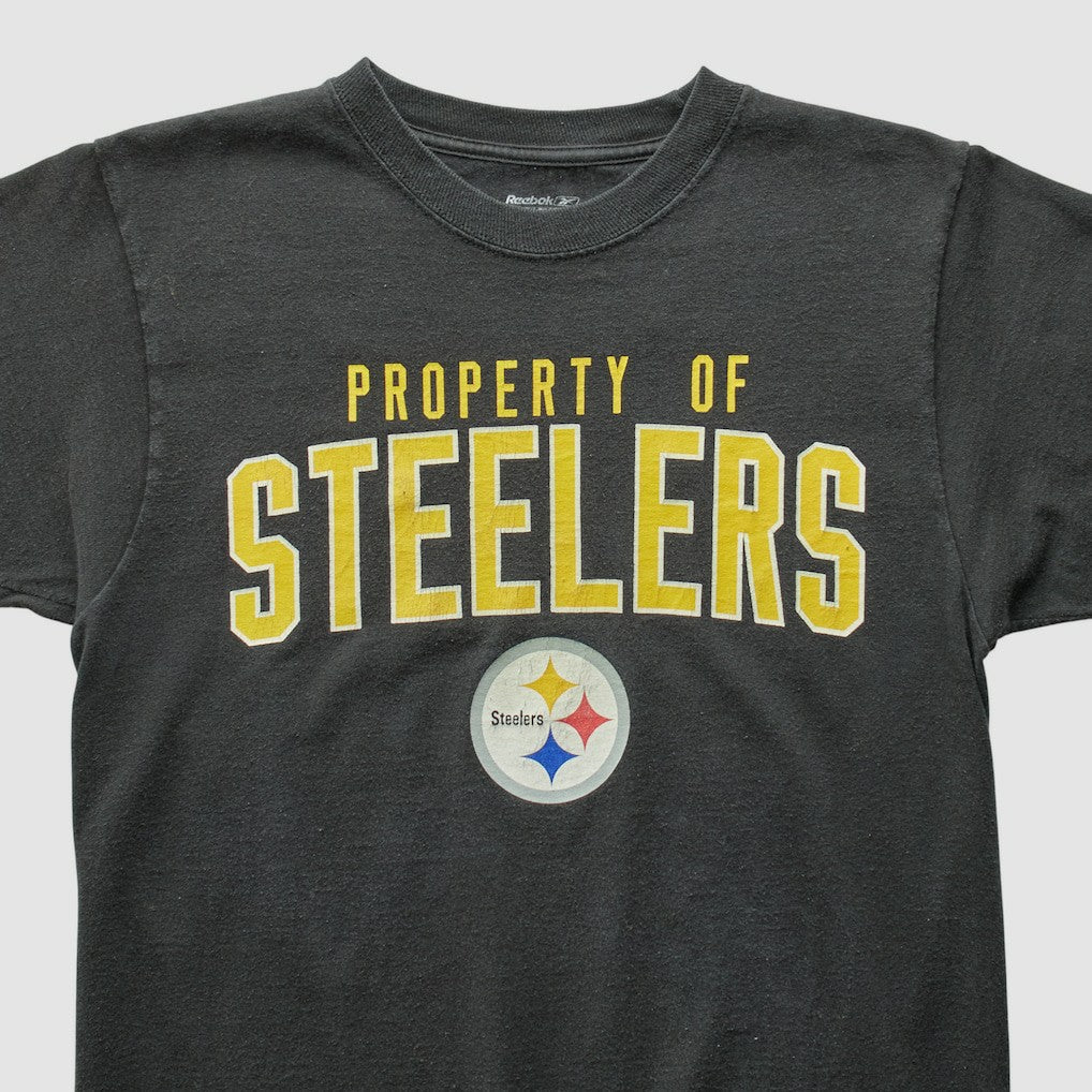 Pittsburgh Steelers Reebok 2010s T-shirt - Black Vintage sale