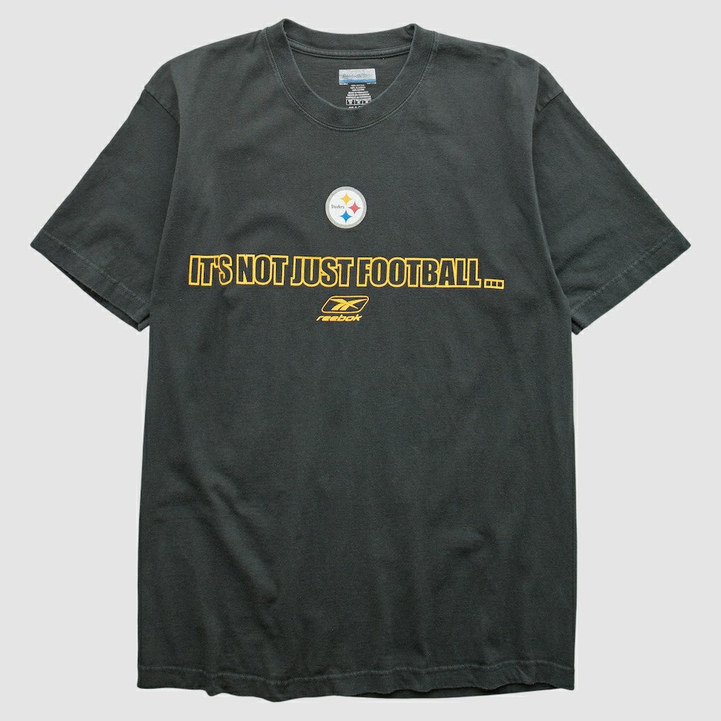 Pittsburgh Steelers Reebok 2000s T-shirt - Black Vintage cheap