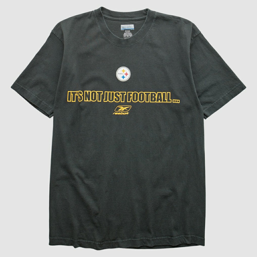 Pittsburgh Steelers Reebok 2000s T-shirt - Black Vintage cheap