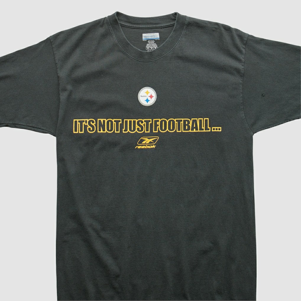 Pittsburgh Steelers Reebok 2000s T-shirt - Black Vintage cheap