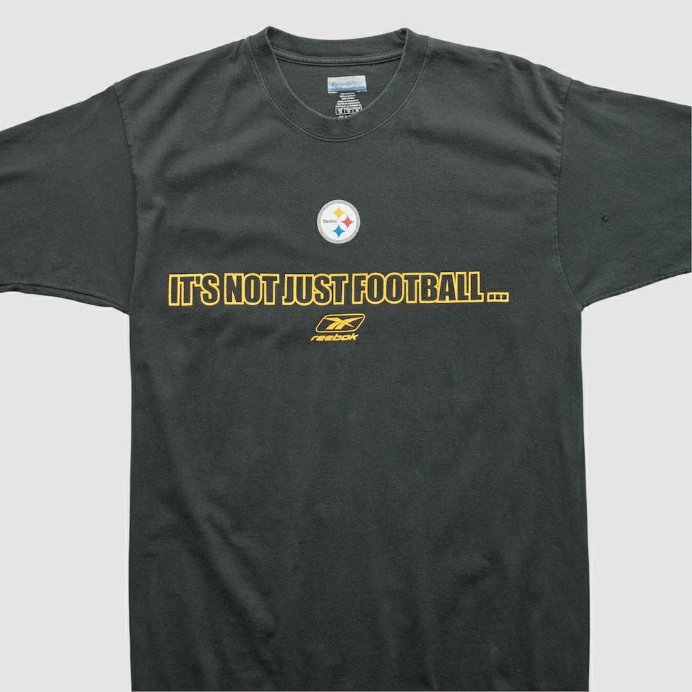 Pittsburgh Steelers Reebok 2000s T-shirt - Black Vintage cheap