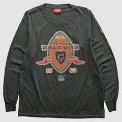 Atlanta Falcons NFL 2000s Long Sleeve T-shirt - Charcoal Vintage online