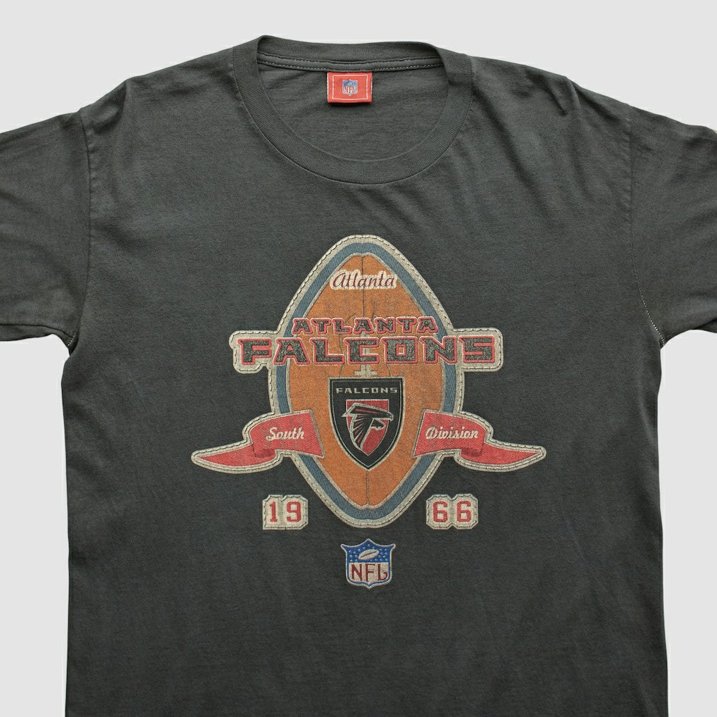Atlanta Falcons NFL 2000s Long Sleeve T-shirt - Charcoal Vintage online