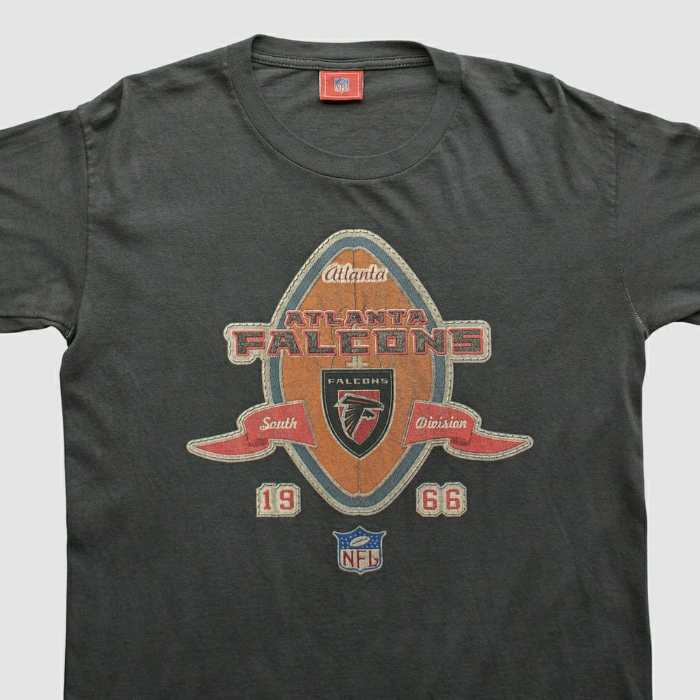 Atlanta Falcons NFL 2000s Long Sleeve T-shirt - Charcoal Vintage online