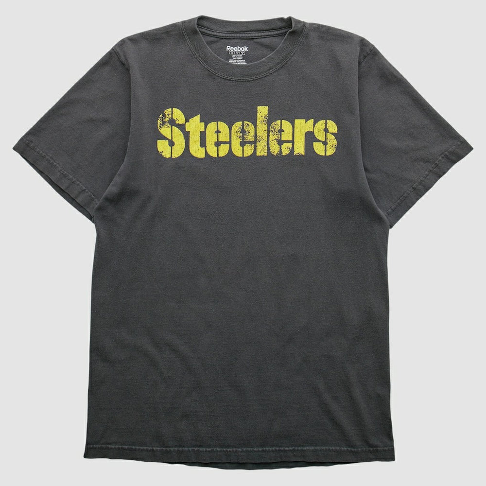 Pittsburgh Steelers Reebok 2000s T-shirt - Charcoal Vintage on sale