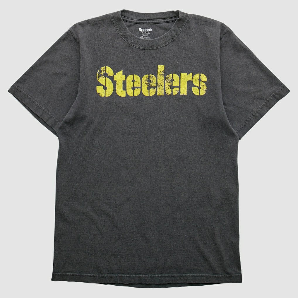 Pittsburgh Steelers Reebok 2000s T-shirt - Charcoal Vintage on sale