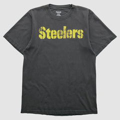Pittsburgh Steelers Reebok 2000s T-shirt - Charcoal Vintage on sale