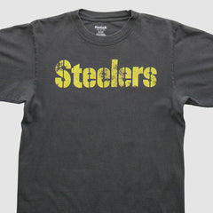 Pittsburgh Steelers Reebok 2000s T-shirt - Charcoal Vintage on sale