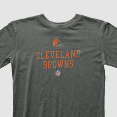 Cleveland Browns Reebok 2000s Long Sleeve T-shirt - Gray Vintage discount