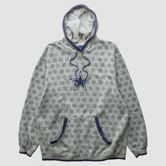 Denver Broncos Reebok 2010s Hooded Pullover Sweatshirt - Heather Gray Vintage on sale
