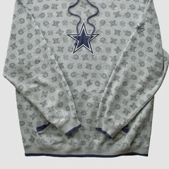 Denver Broncos Reebok 2010s Hooded Pullover Sweatshirt - Heather Gray Vintage on sale
