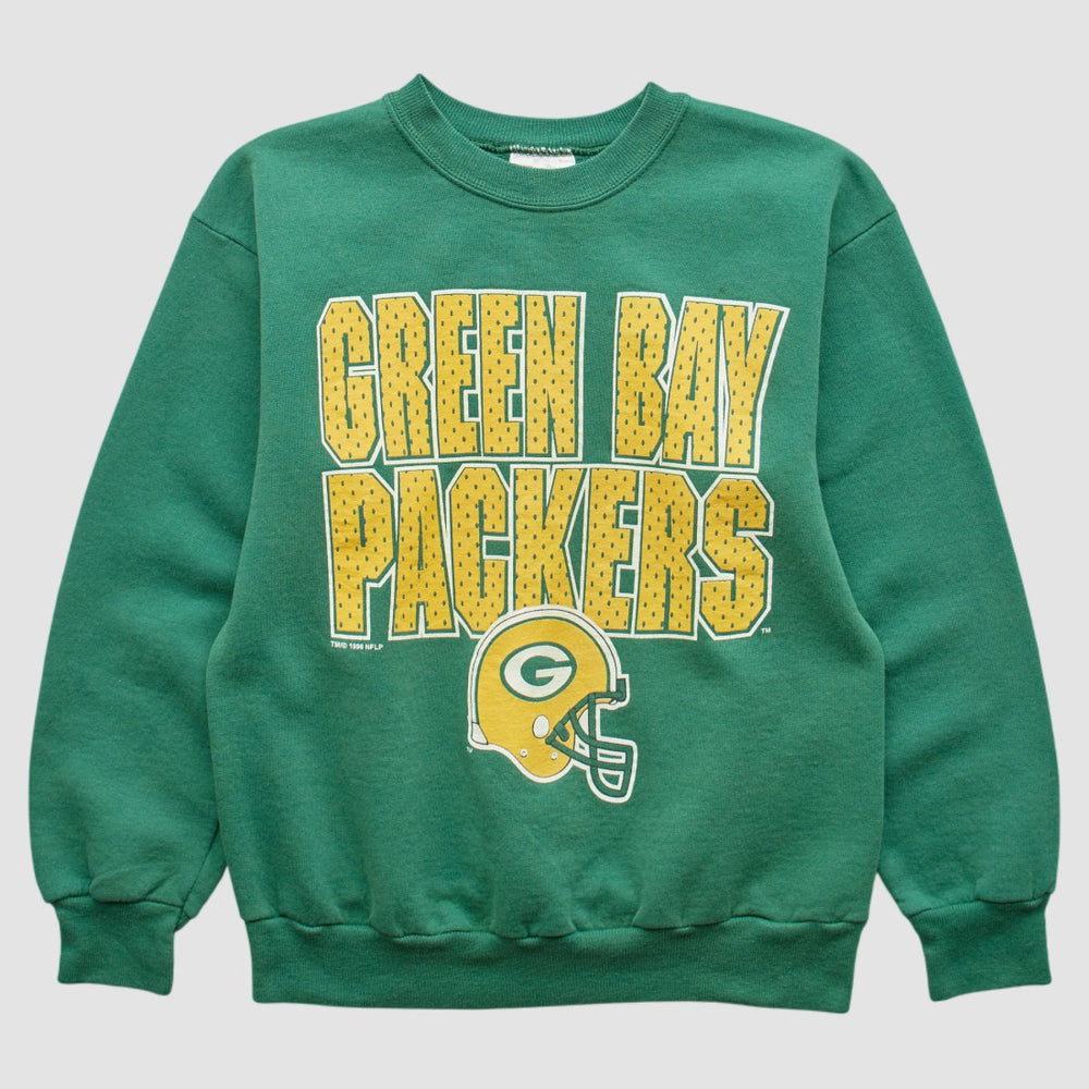 Green Bay Packers Hanes 90s Pullover Sweatshirt - Green Vintage cheap