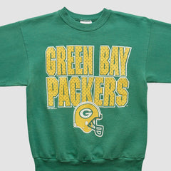 Green Bay Packers Hanes 90s Pullover Sweatshirt - Green Vintage cheap