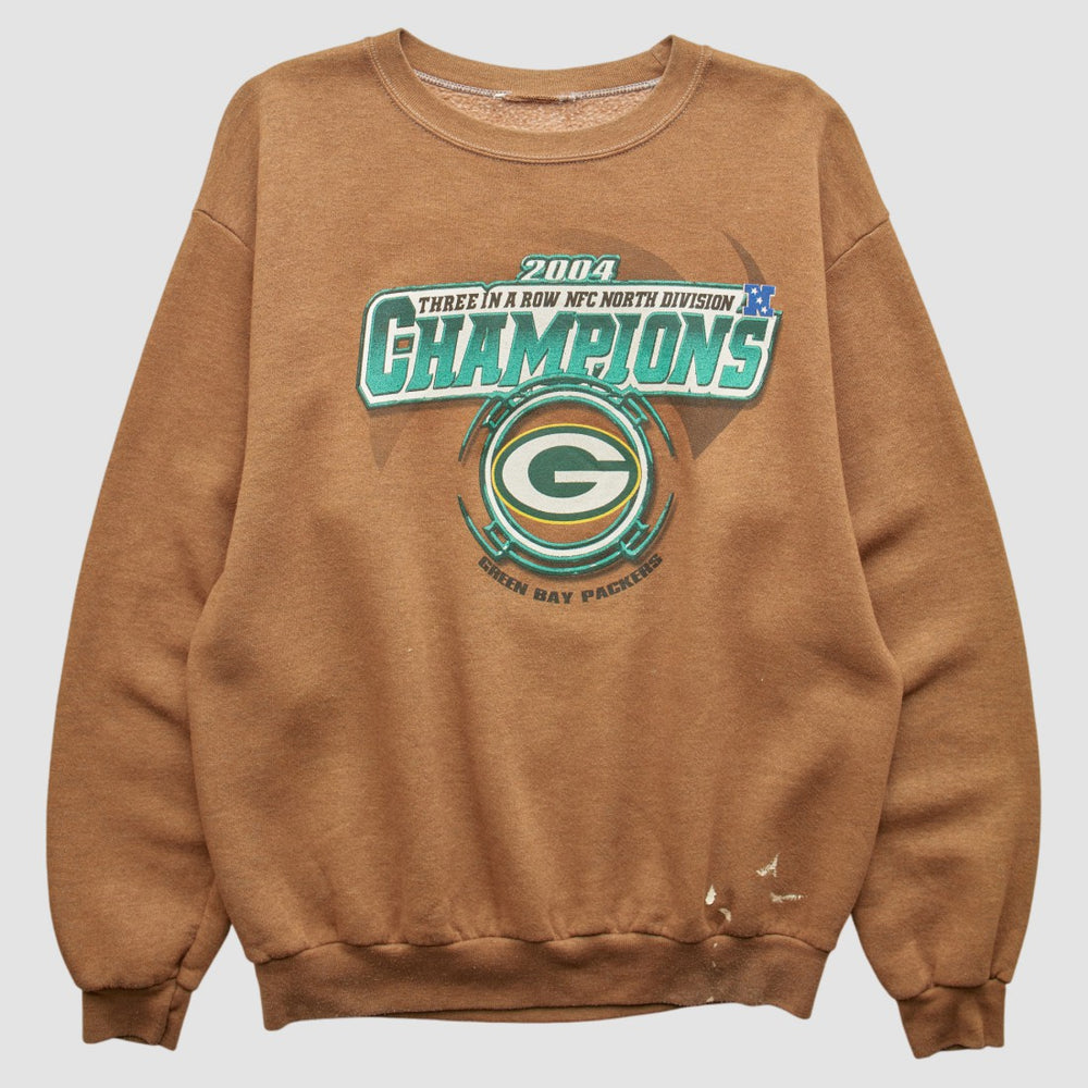 Green Bay Packers 2004 Pullover Sweatshirt - Brown Vintage online