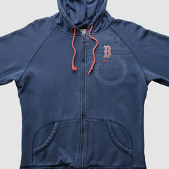 Boston Red Sox 2000s Hooded Full Zip Sweatshirt Navy Vintage