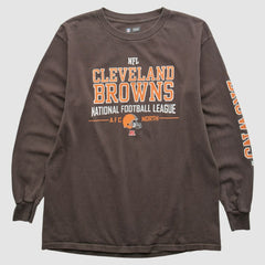 Cleveland Browns NFL 2010s Long Sleeve T-shirt - Brown Vintage on sale