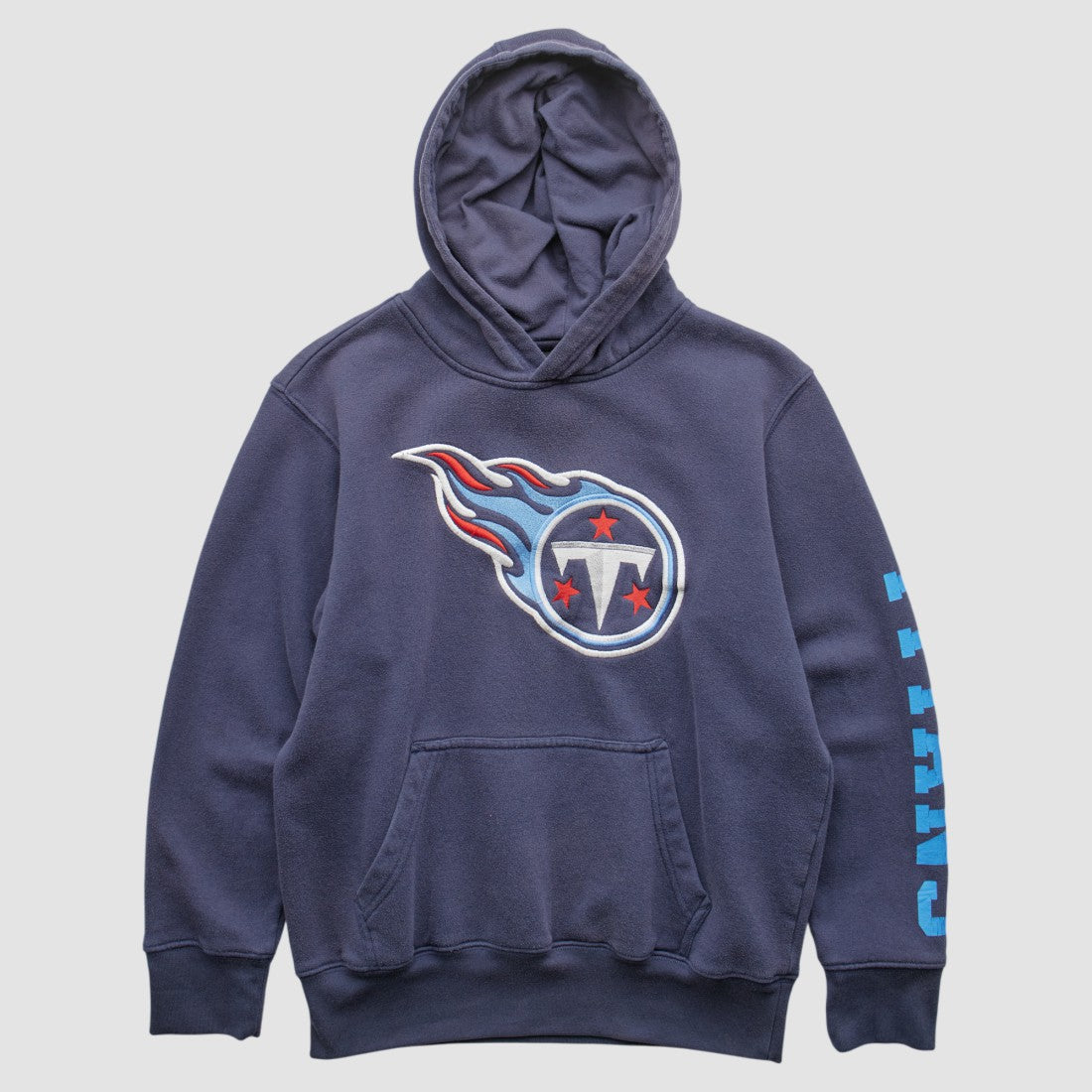 Tennessee Titans NFL 2000s Hooded Pullover Sweatshirt - Navy Vintage for sale