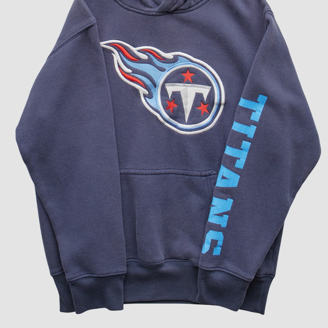 Tennessee Titans NFL 2000s Hooded Pullover Sweatshirt - Navy Vintage for sale