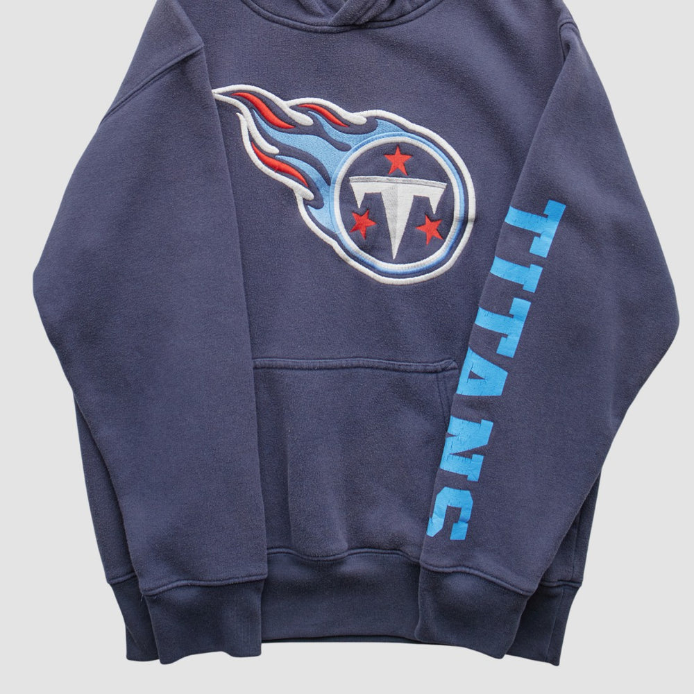Tennessee Titans NFL 2000s Hooded Pullover Sweatshirt - Navy Vintage for sale