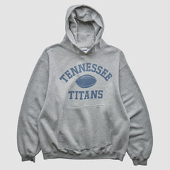 Tennessee Titans Reebok 2000s Hooded Pullover Sweatshirt - Heather Gray Vintage for sale
