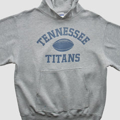 Tennessee Titans Reebok 2000s Hooded Pullover Sweatshirt - Heather Gray Vintage for sale