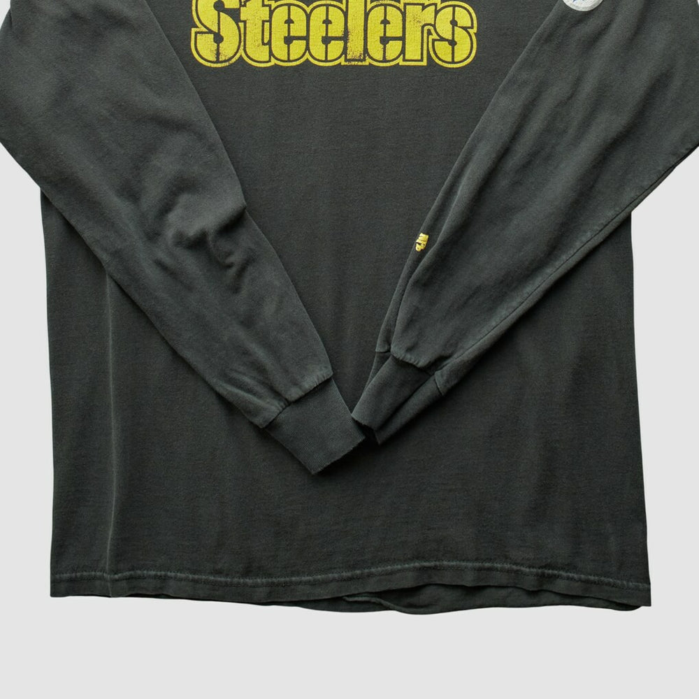 Pittsburgh Steelers NFL 2000s Long Sleeve T-shirt - Black Vintage discount