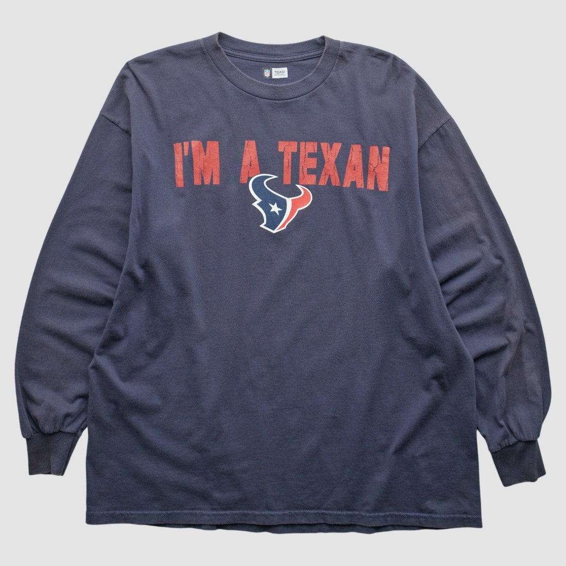 Houston Texans NFL 2010s Long Sleeve T-shirt - Navy Vintage for sale