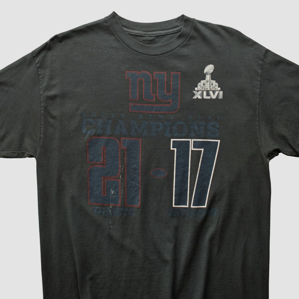 Superbowl XLVI 2012 T-shirt - Charcoal Vintage for sale
