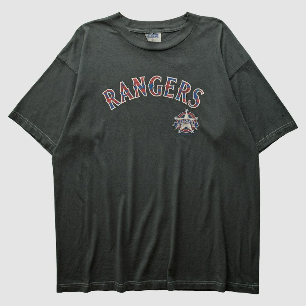 Texas Rangers CSA 2000s T-shirt Charcoal Vintage