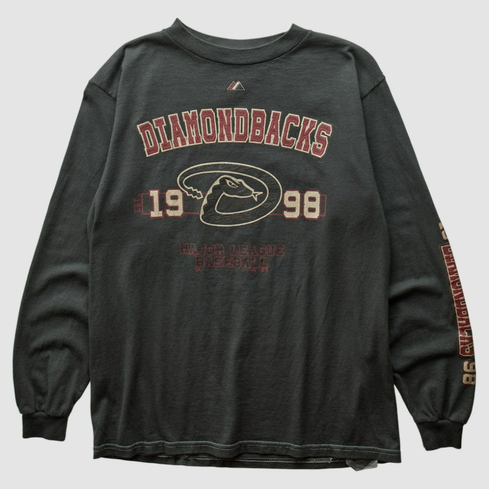 Arizona Diamondbacks Majestic 1998 Long Sleeve T-shirt Charcoal Vintage