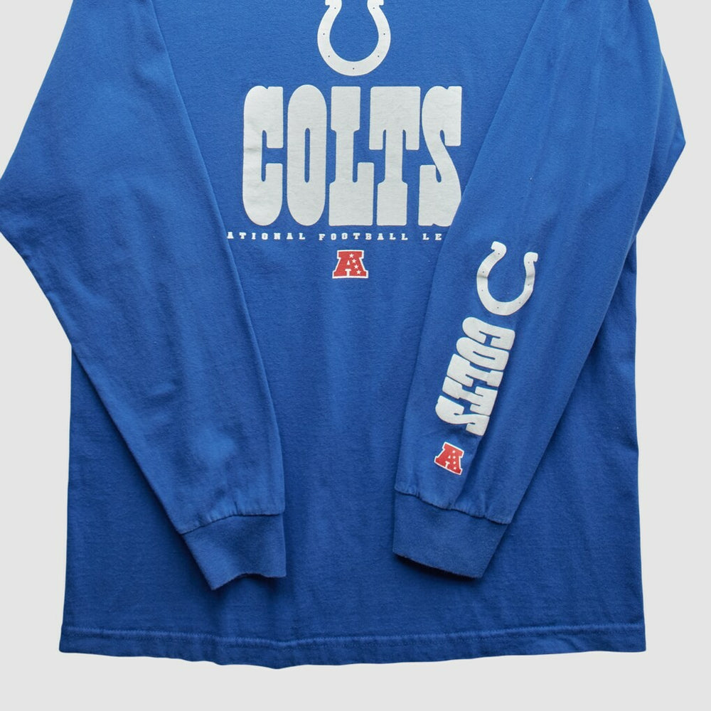 Indianapolis Colts NFL 2010s Long Sleeve T-shirt - Blue Vintage for sale