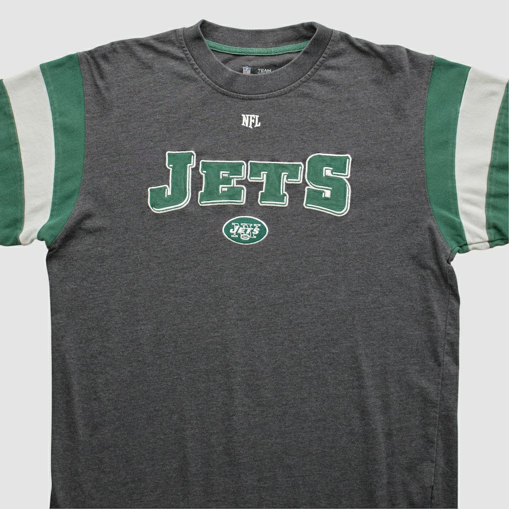 New York Jets NFL 2010s Long Sleeve T-shirt - Gray Vintage discount