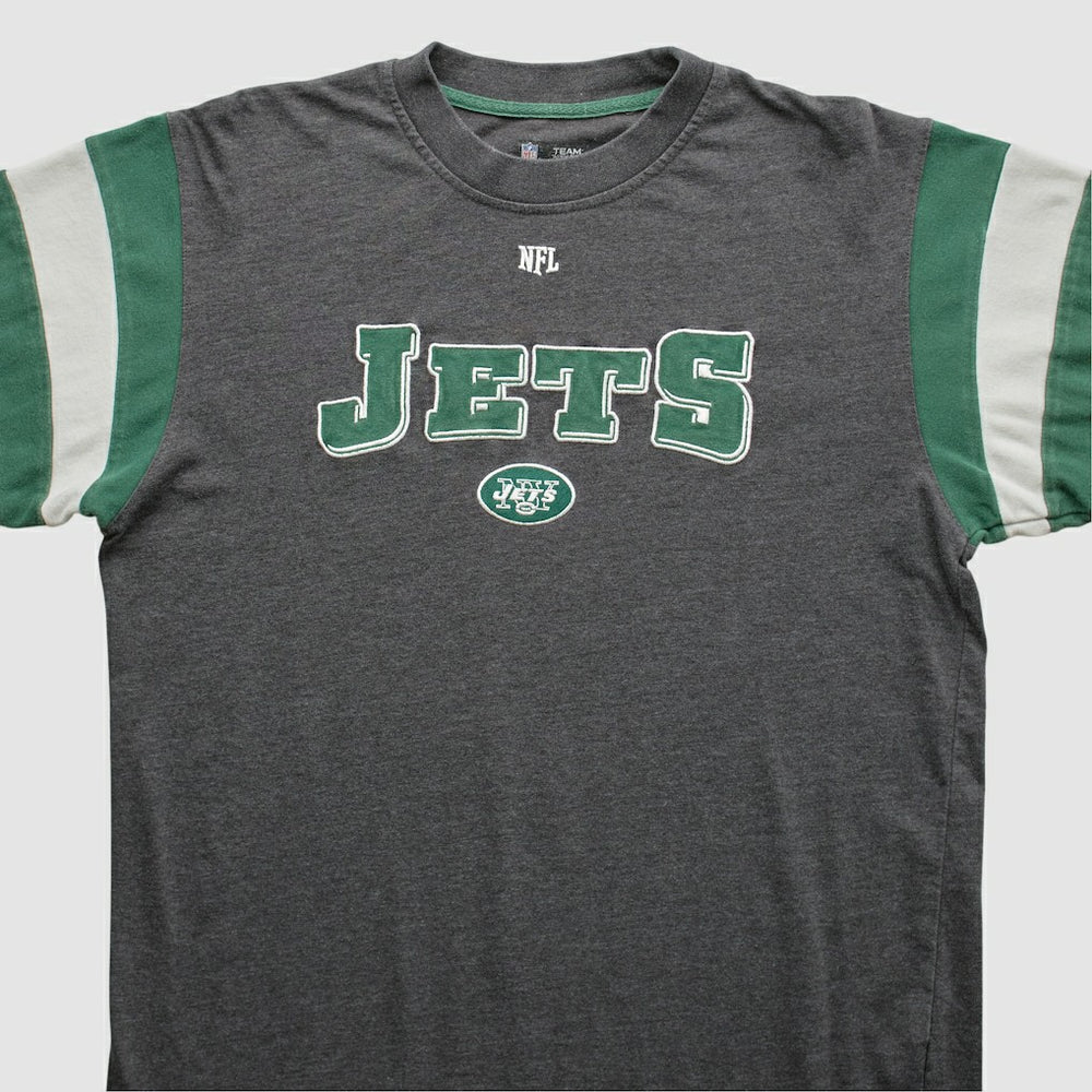 New York Jets NFL 2010s Long Sleeve T-shirt - Gray Vintage discount
