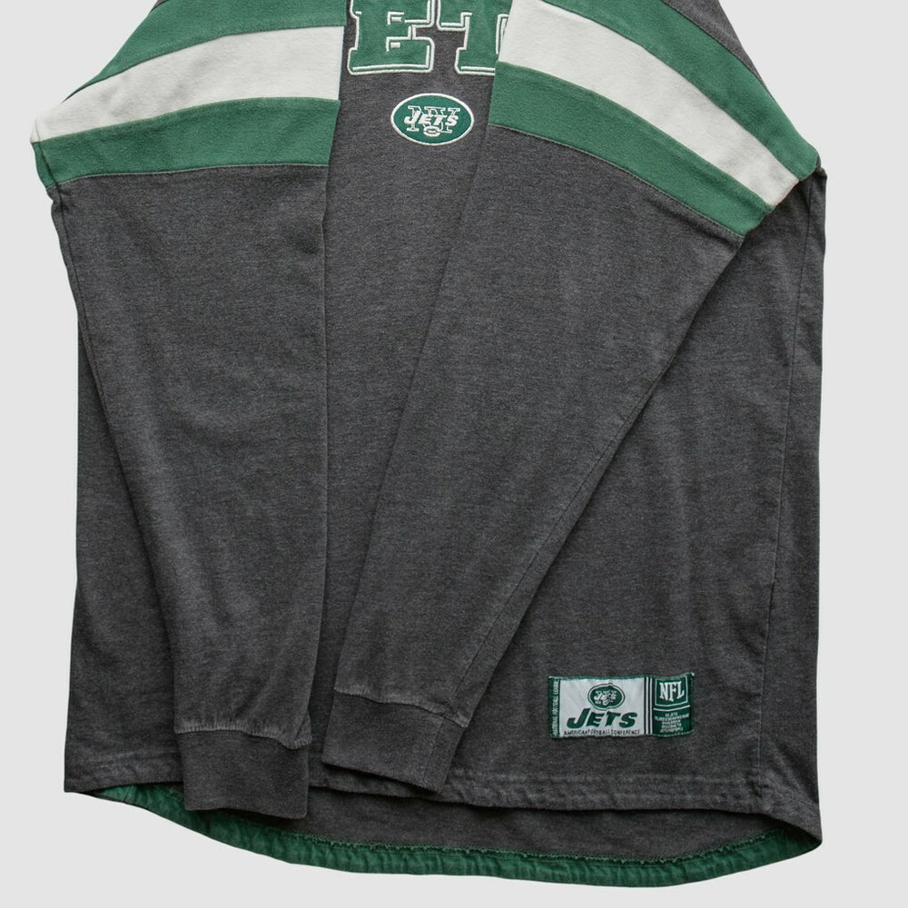 New York Jets NFL 2010s Long Sleeve T-shirt - Gray Vintage discount