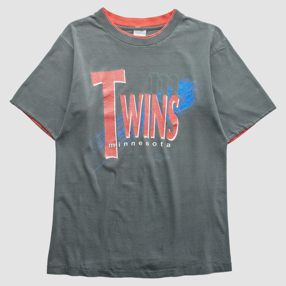 Minnesota Twins Salem 90s T-shirt Gray Vintage
